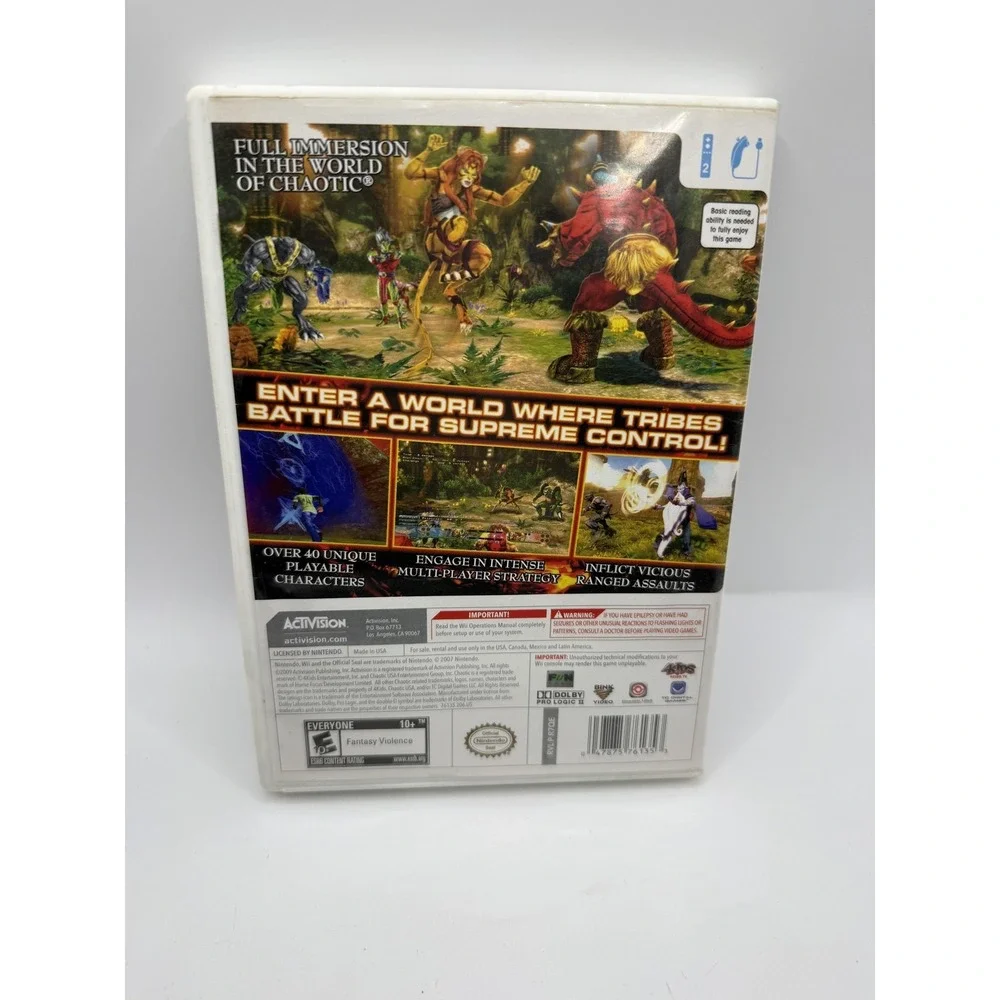 Chaotic Shadow Warriors Nintendo Wii Game Disc Complete CIB Tested Activision